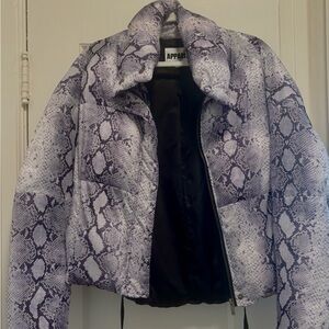 Snakeskin Print Women's Jacket